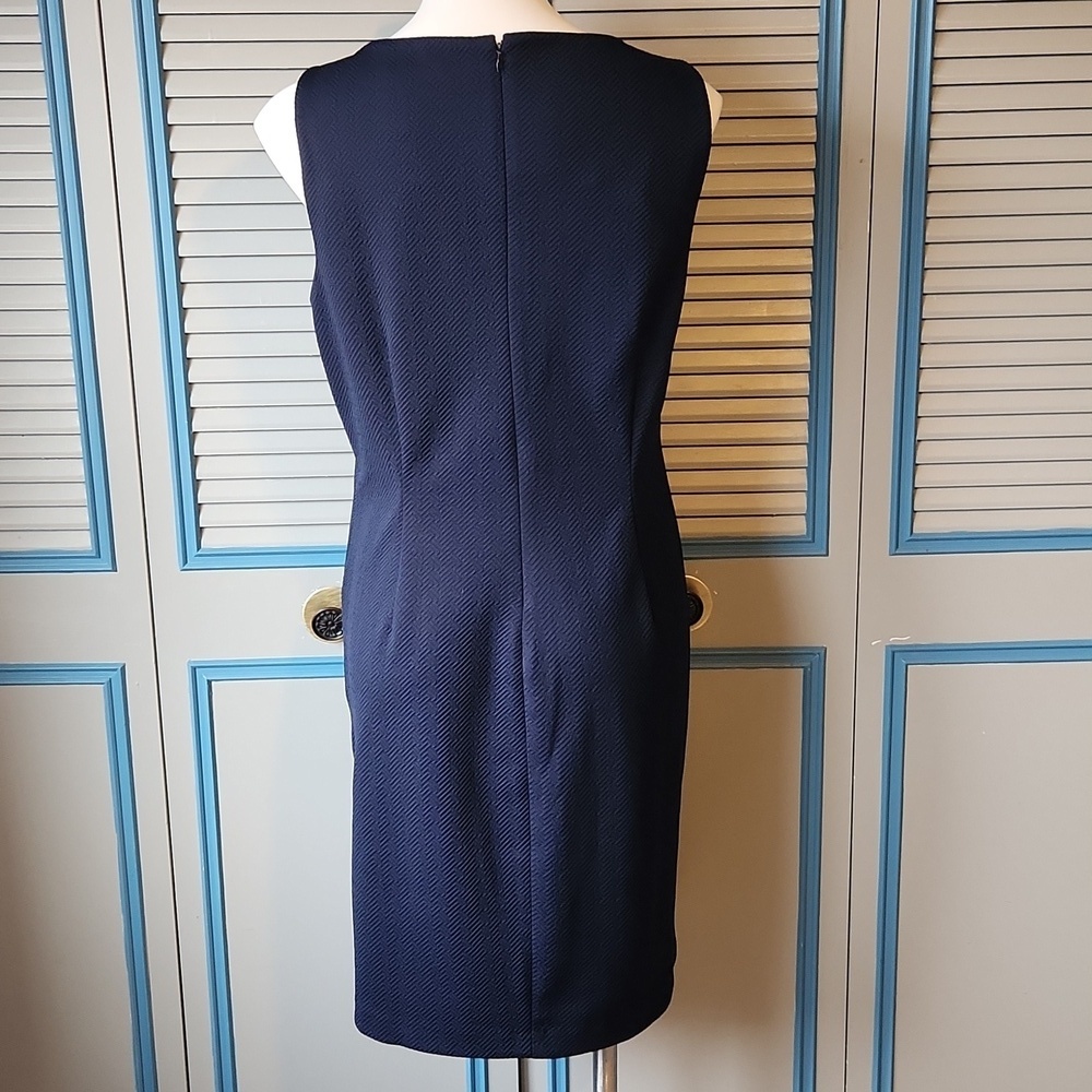 Carmen Marc Valvo Navy Dress - Picture 8 of 12